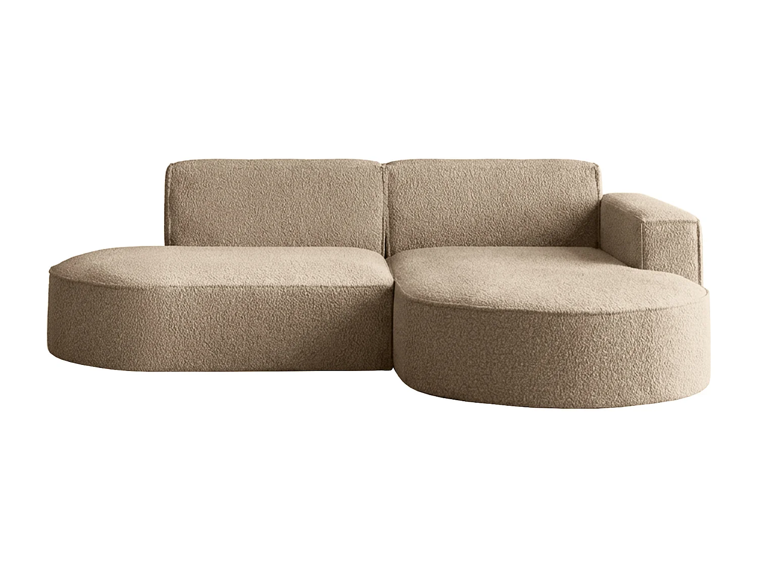 Narożnik Parma Studio, do salonu, tkanina Quelle, prawy, ciemnobeżowy (18)