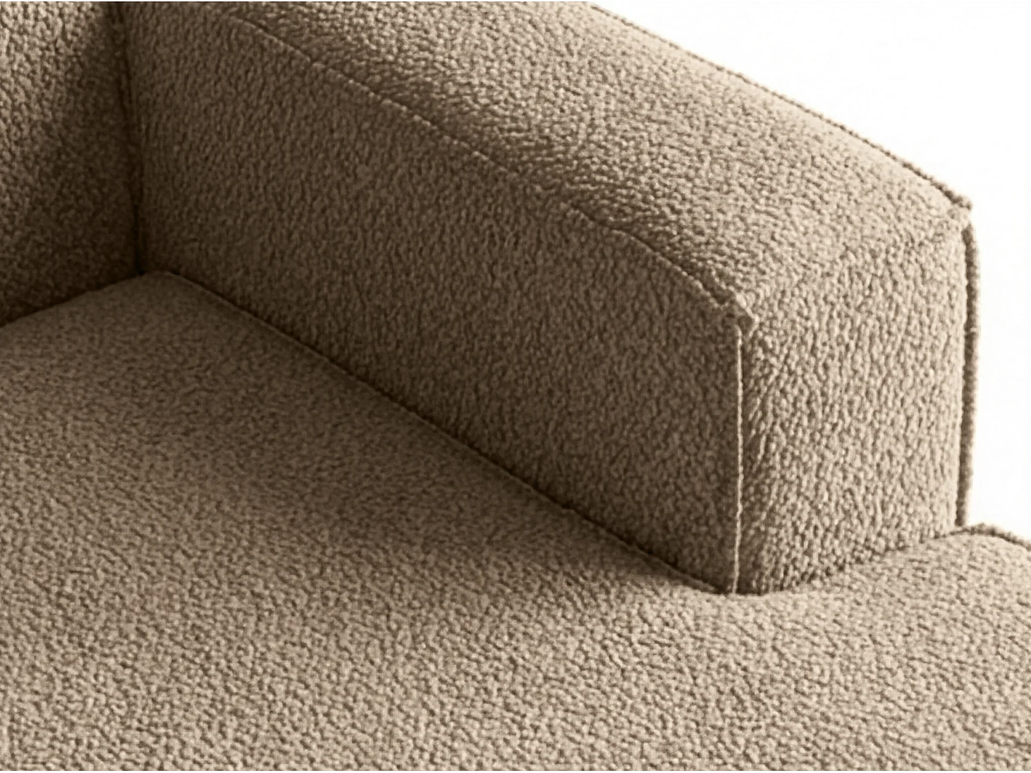 Narożnik Parma Studio, do salonu, tkanina Quelle, prawy, ciemnobeżowy (18)