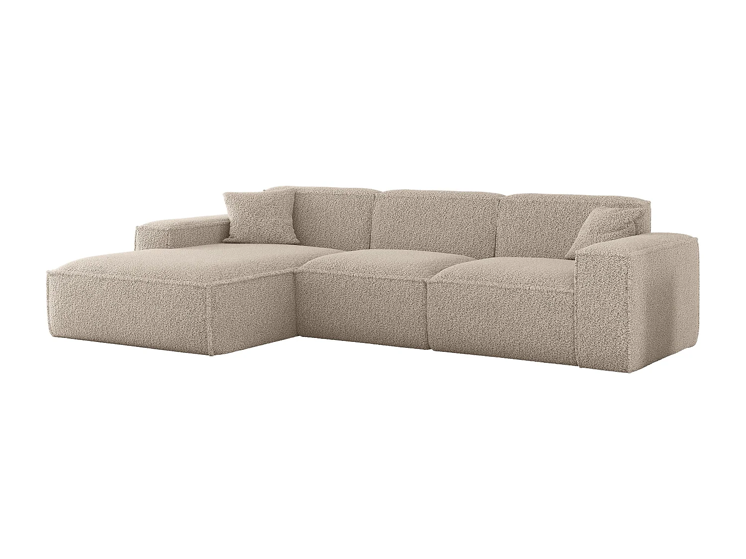 Hoekbank Luga L links, stof Sven 28 truffel