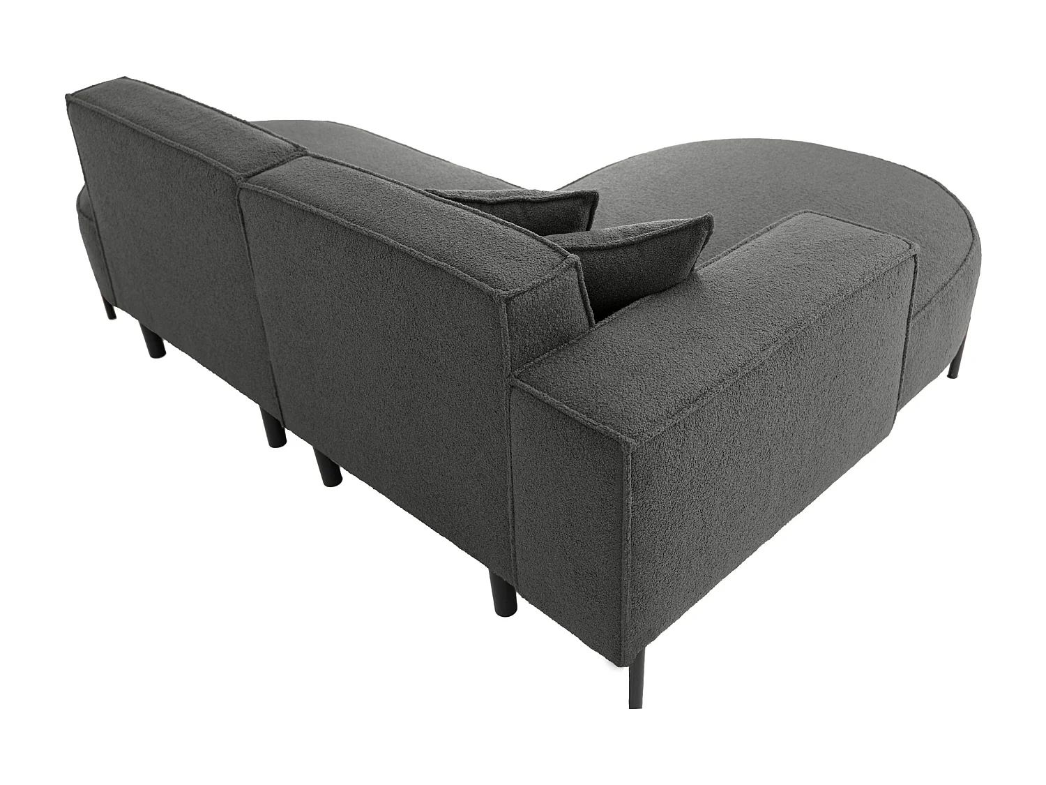 Narożnik Parma Studio Hills, do salonu, tkanina Quelle, lewy, szary (92)