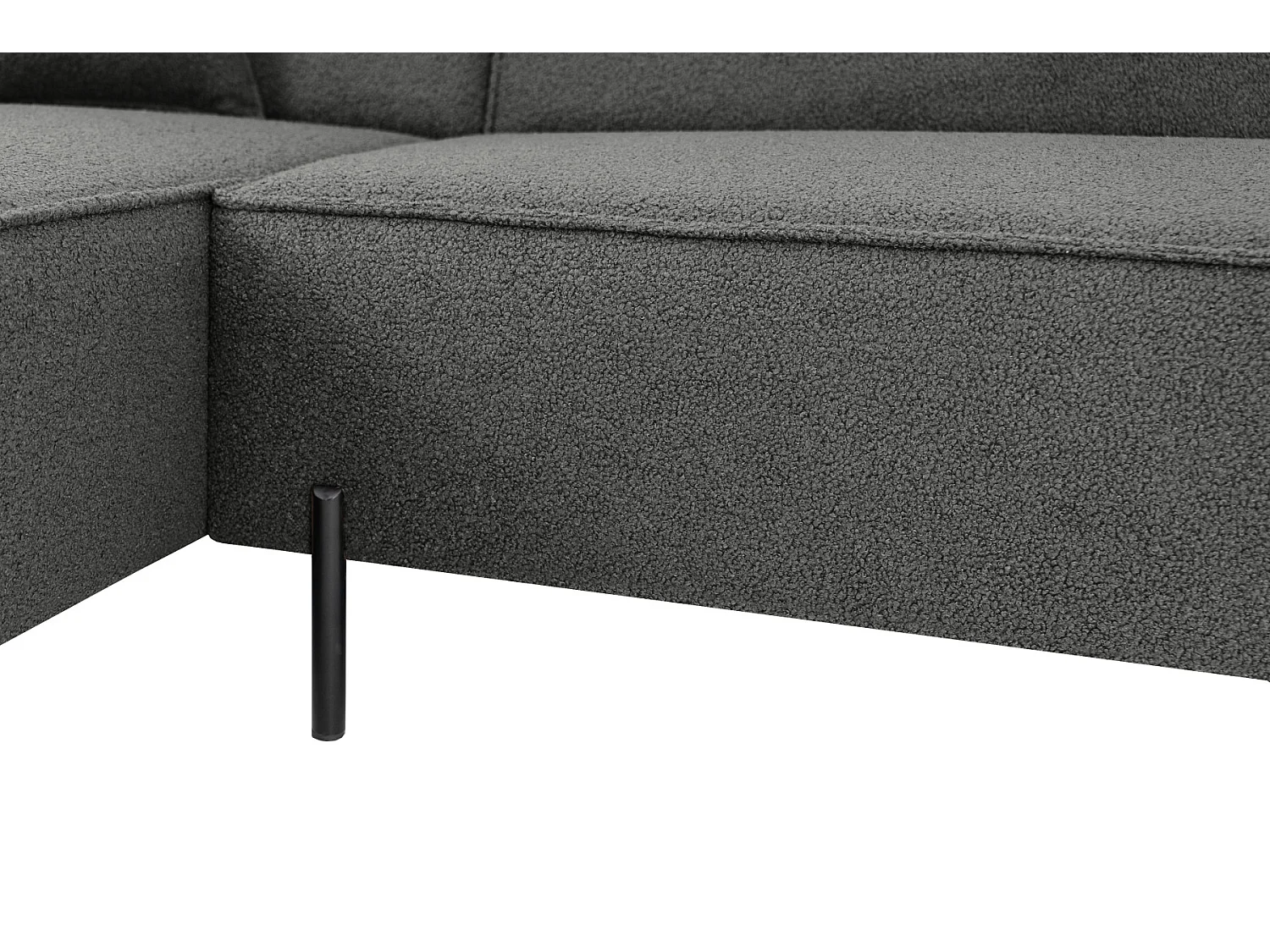 Narożnik Parma Studio Hills, do salonu, tkanina Quelle, lewy, szary (92)