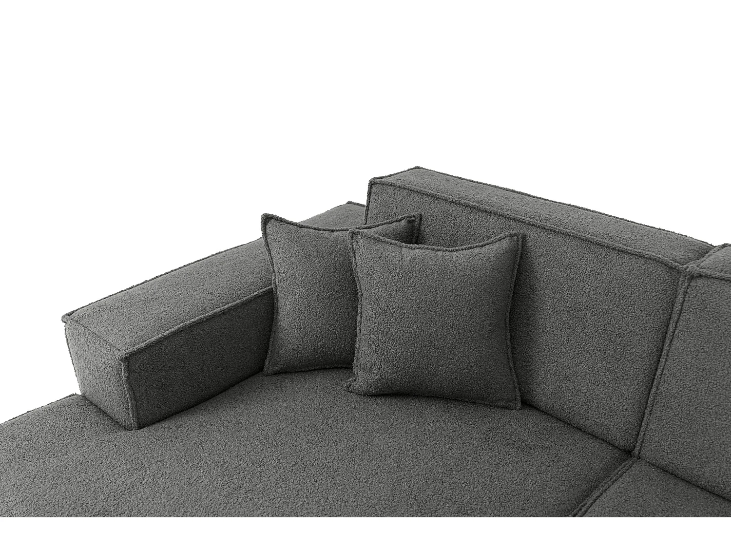 Narożnik Parma Studio Hills, do salonu, tkanina Quelle, lewy, szary (92)