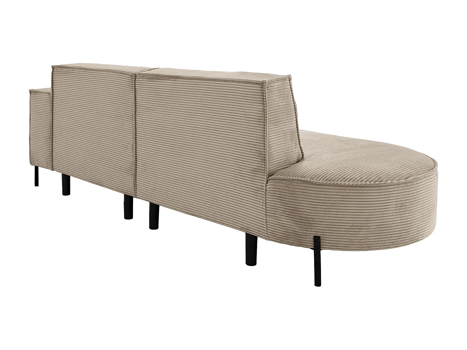 Hoekbank Parma Studio Hills, stof Poso, rechts, beige (02)