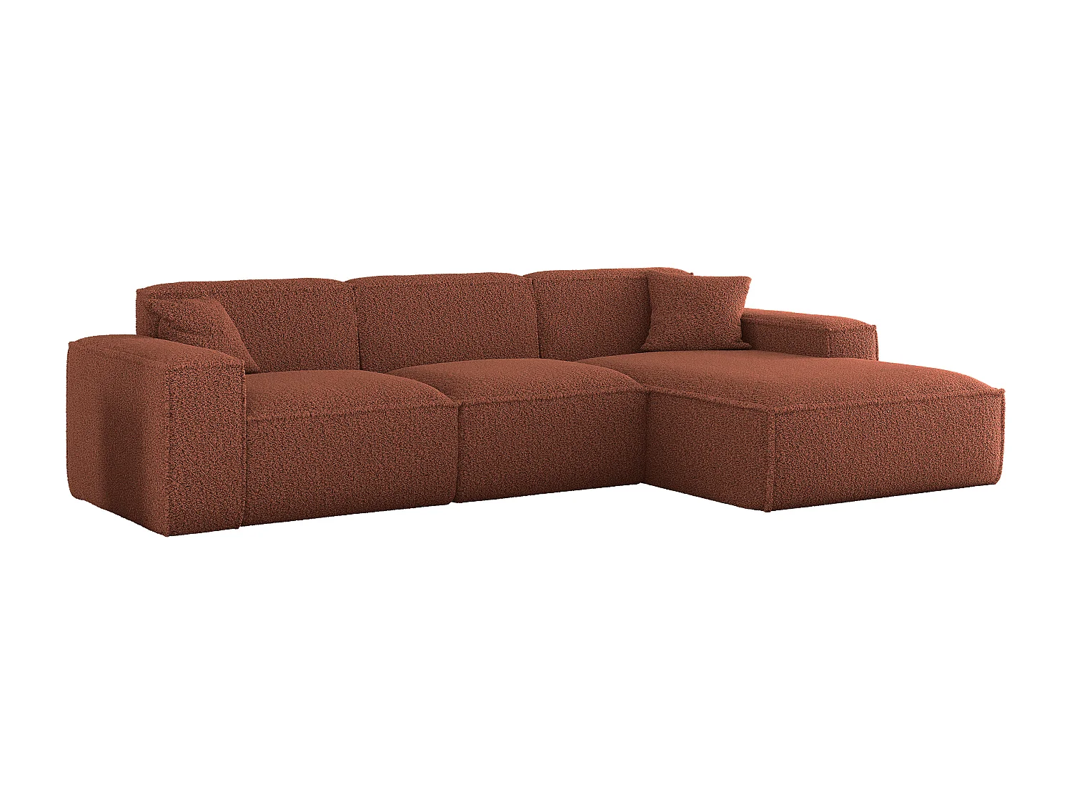 Hoekbank Luga L Rechts Stof Sven 44 koperrood