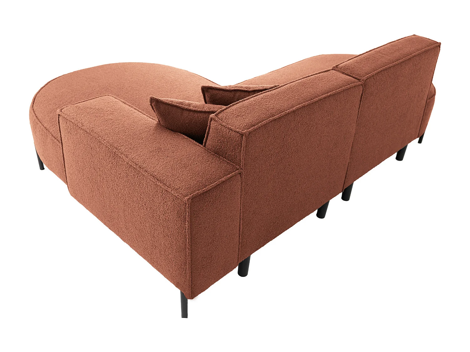 Canapé d'angle Parma Studio Hills pour salon Quelle droit orange (54)