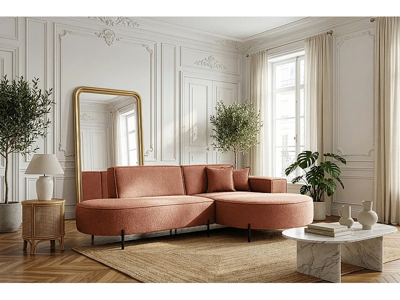 Narożnik Parma Studio Hills do salonu Quelle prawy pomarańczowy (54)