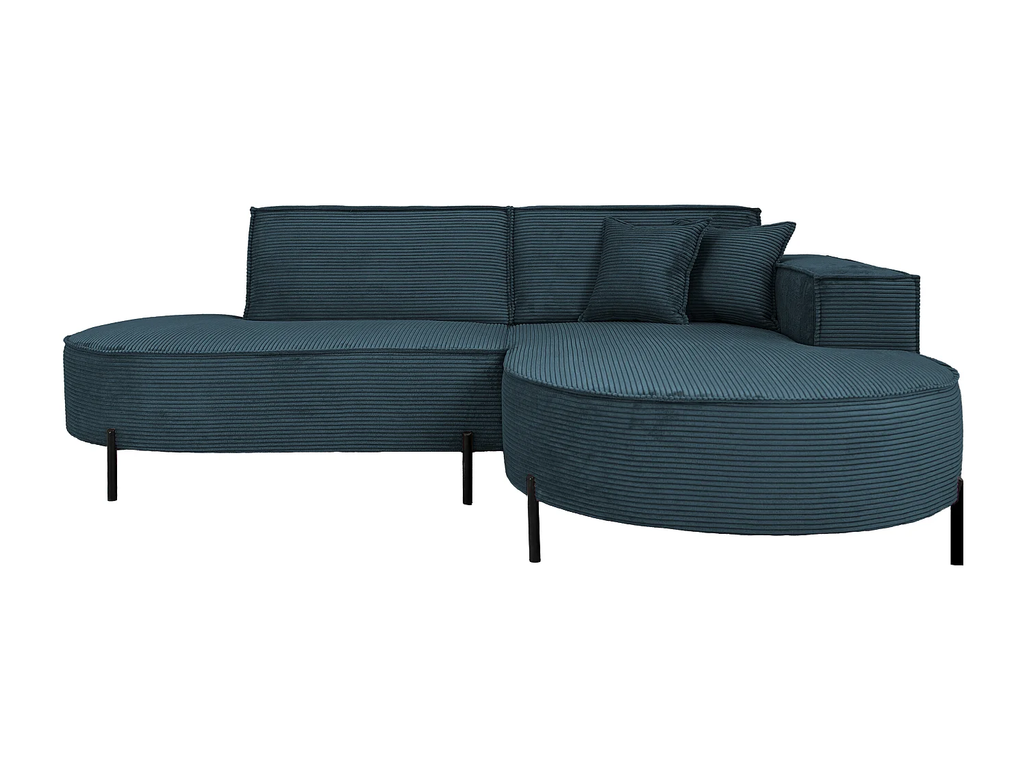 Parma Studio Hills hoekbank, Poso-stof, rechts, blauw (05)