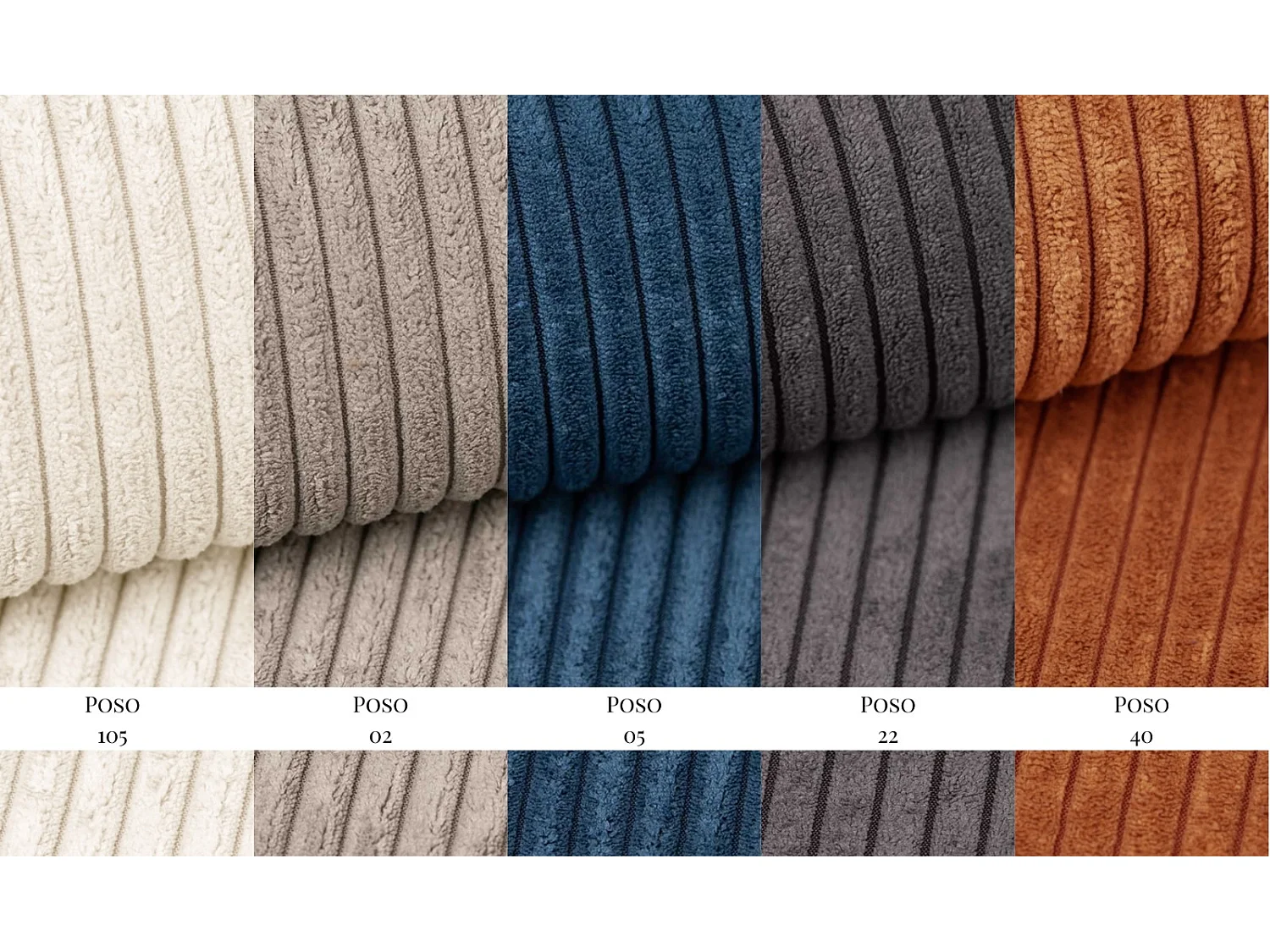 Parma Studio Hills hoekbank, Poso-stof, rechts, blauw (05)