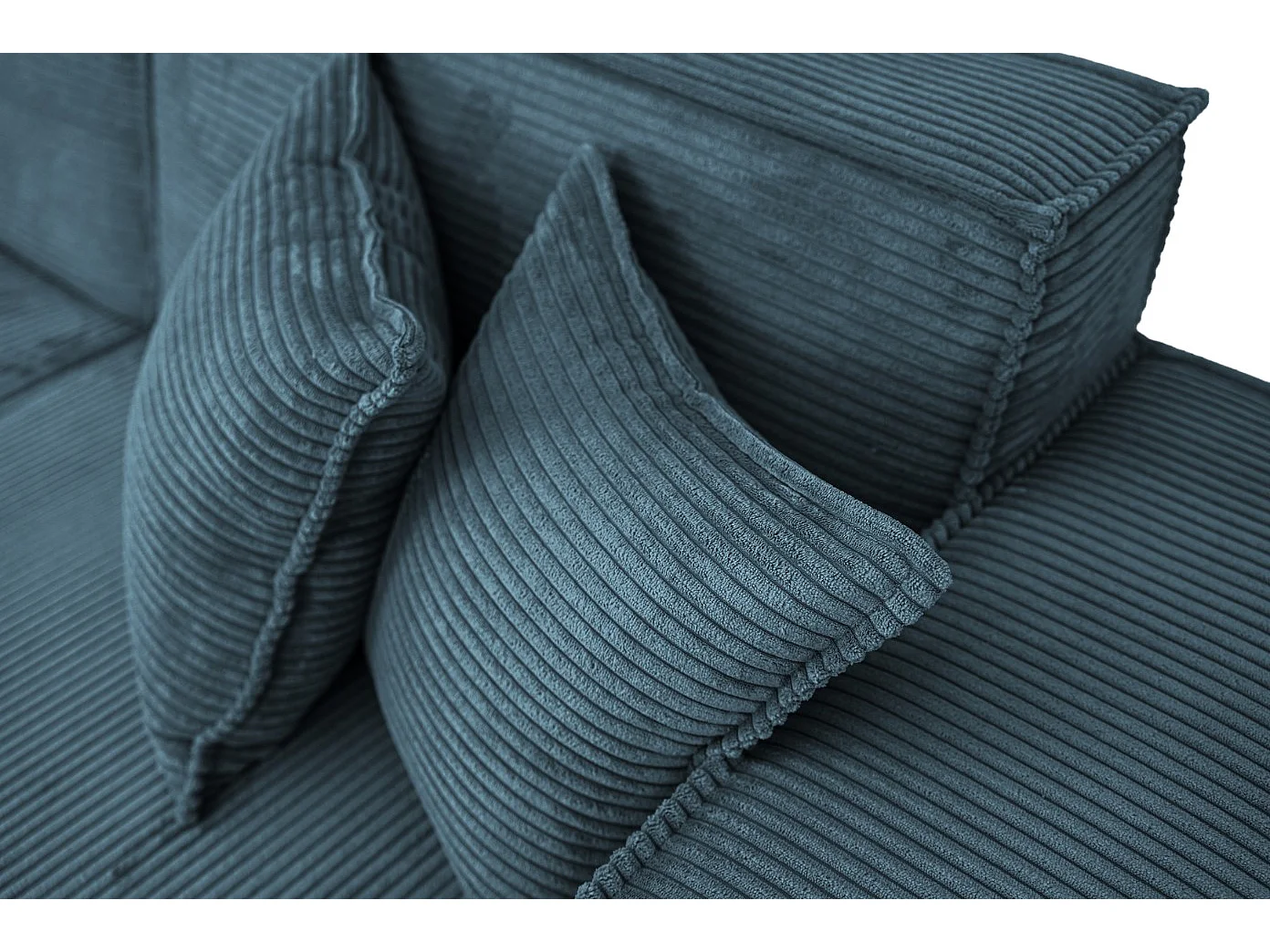 Parma Studio Hills hoekbank, Poso-stof, rechts, blauw (05)