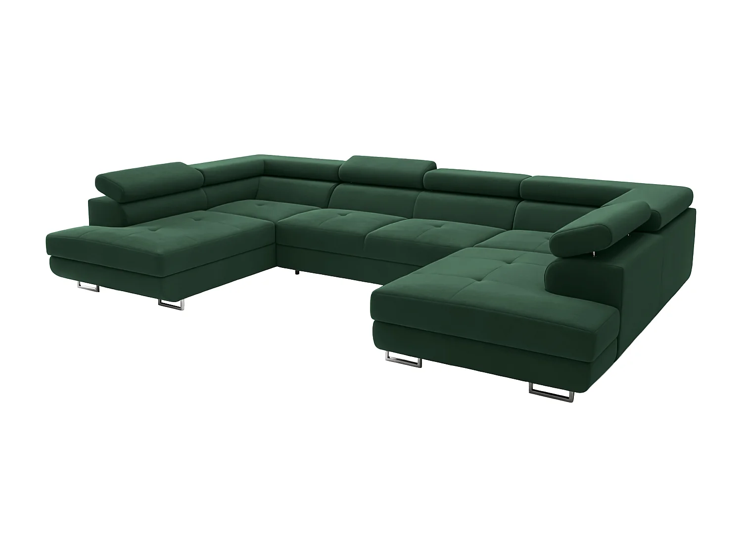 Hoekbank Falio U2, stof Noel, groen (20)