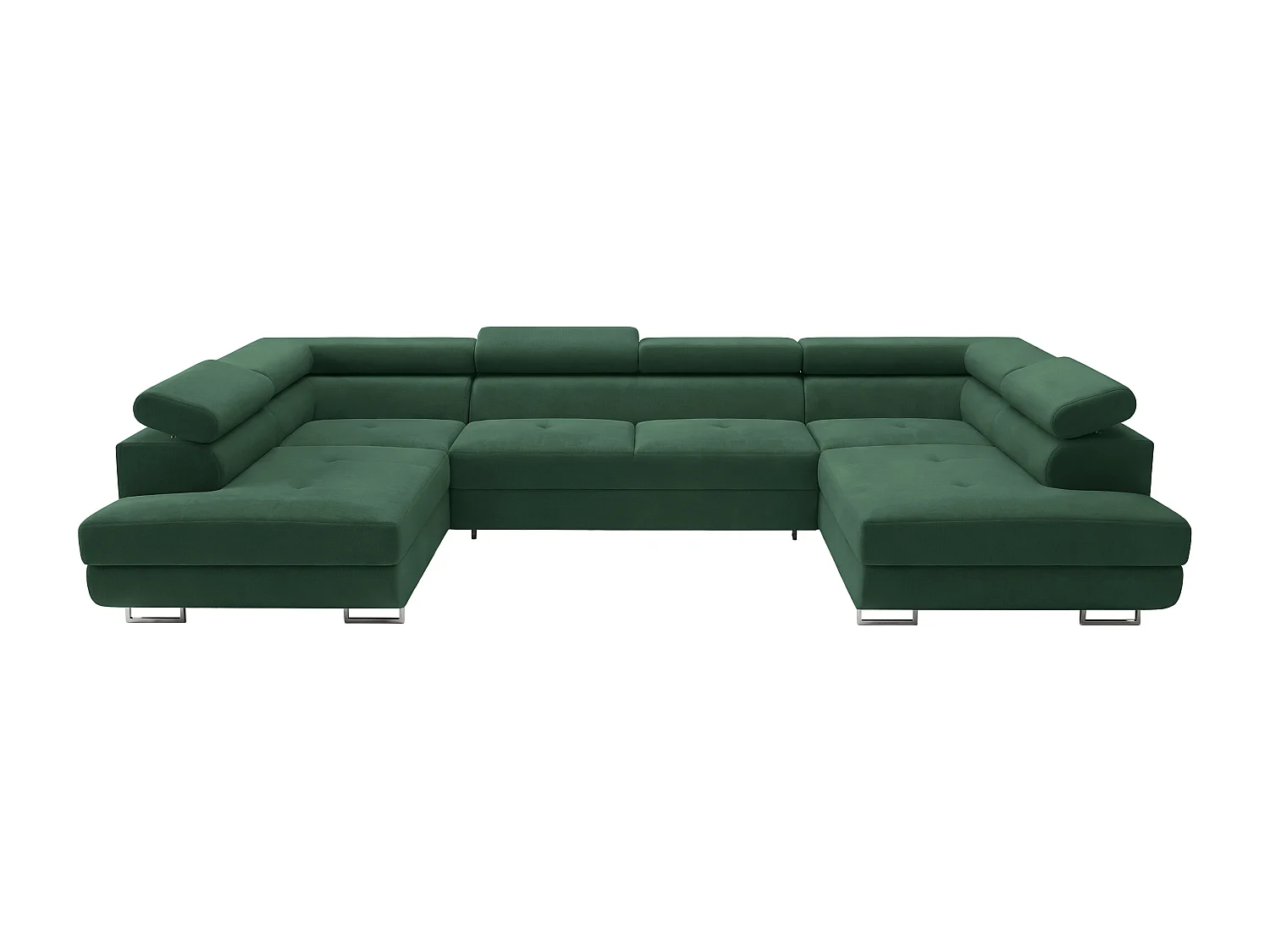 Hoekbank Falio U2, stof Noel, groen (20)