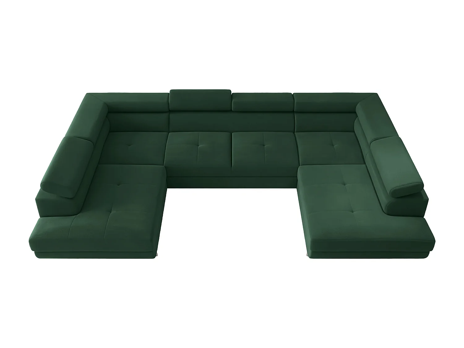 Hoekbank Falio U2, stof Noel, groen (20)