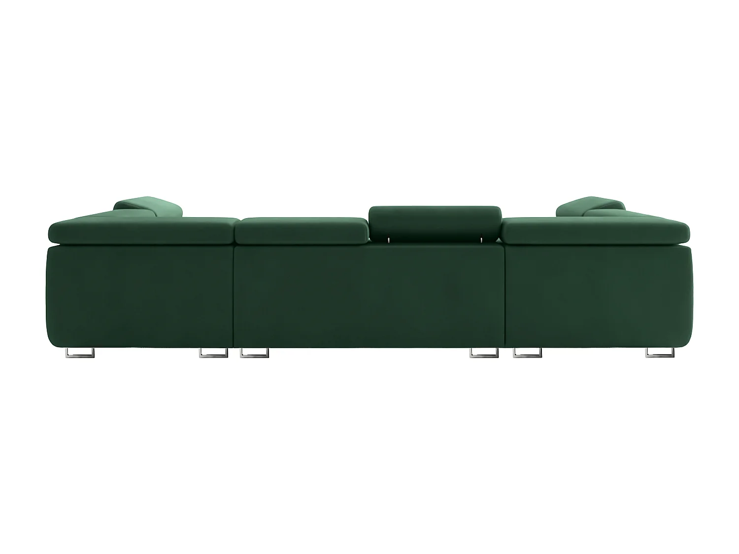 Hoekbank Falio U2, stof Noel, groen (20)