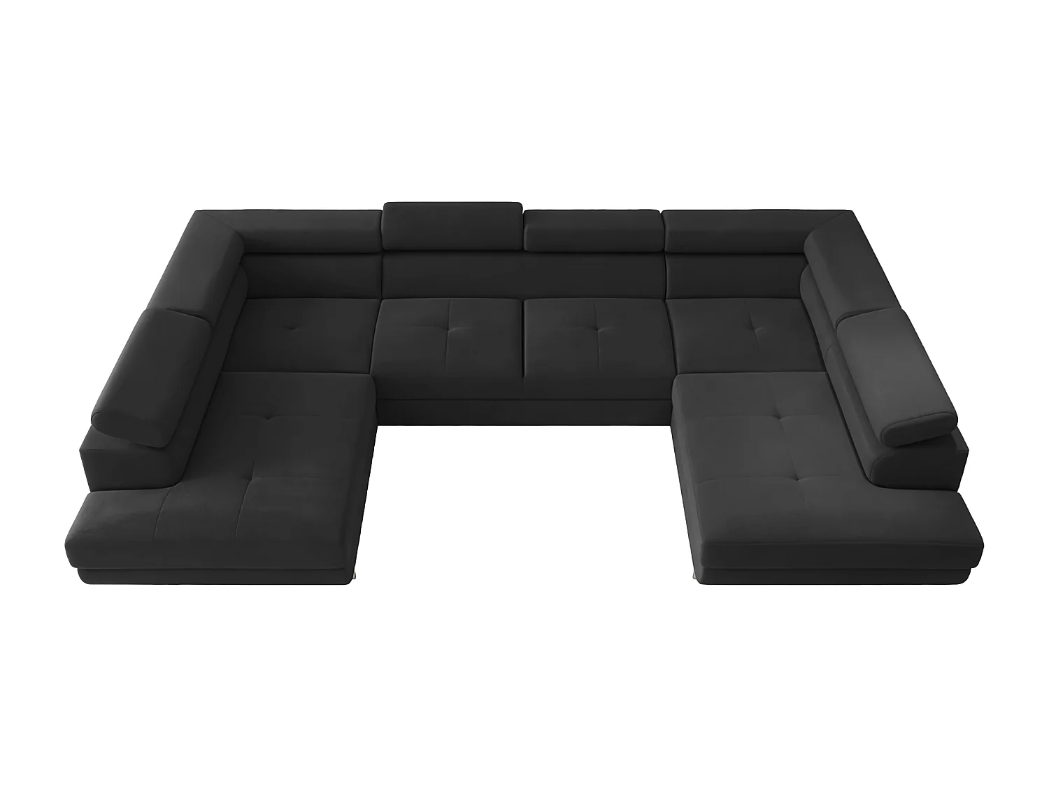 Hoekbank Falio U2, Noel-stof, grafiet (10)