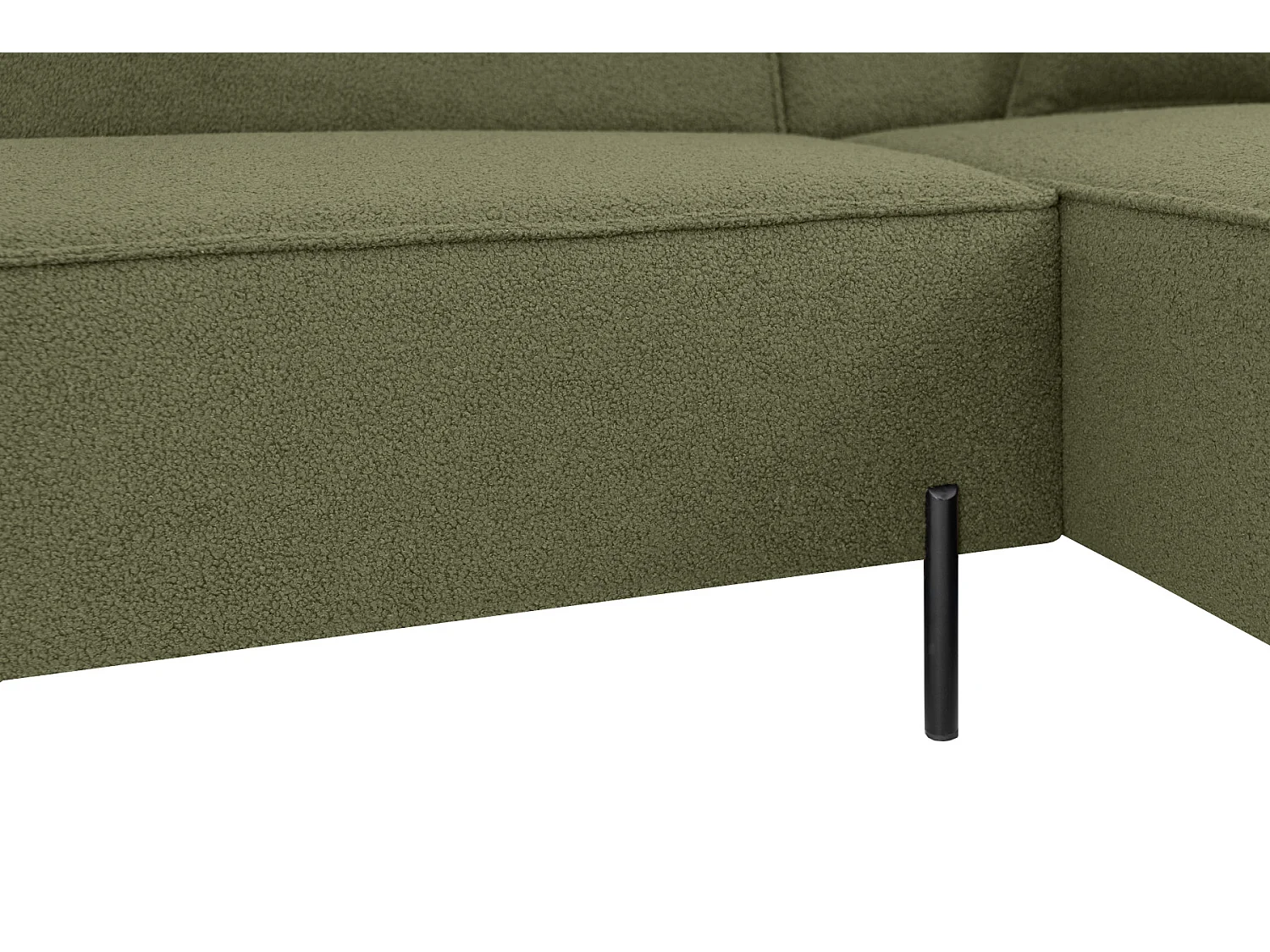 Canapé d'angle Parma Studio Hills, pour salon, tissu Quelle, droit, vert (38)