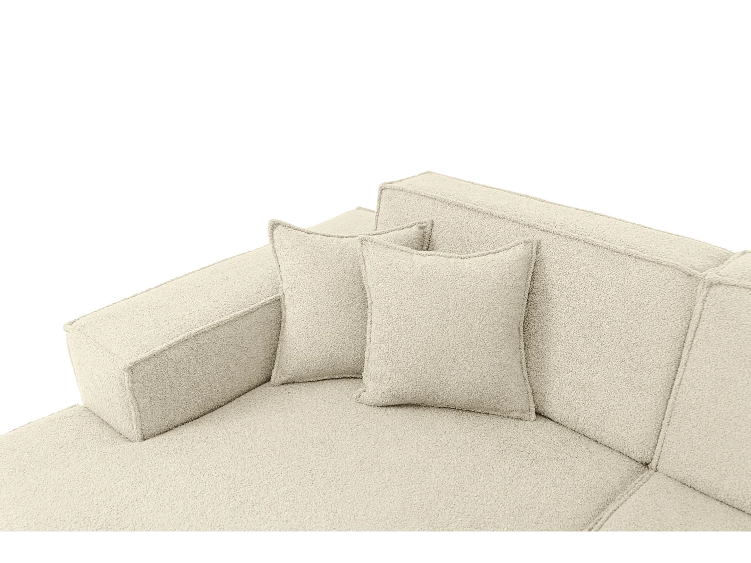 Canapé d'angle Parma Studio Hills, pour salon, tissu Quelle, gauche, beige (06)