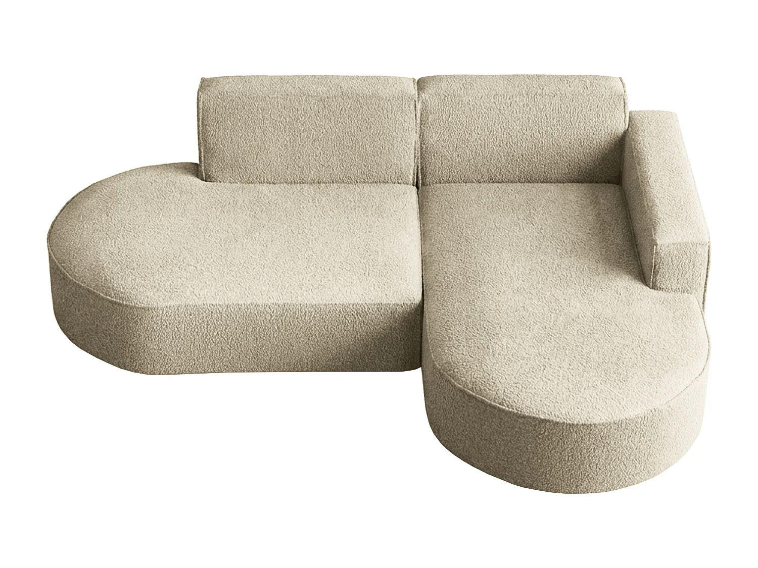 Narożnik Parma Studio, do salonu, tkanina Quelle, prawy, beżowy (06)