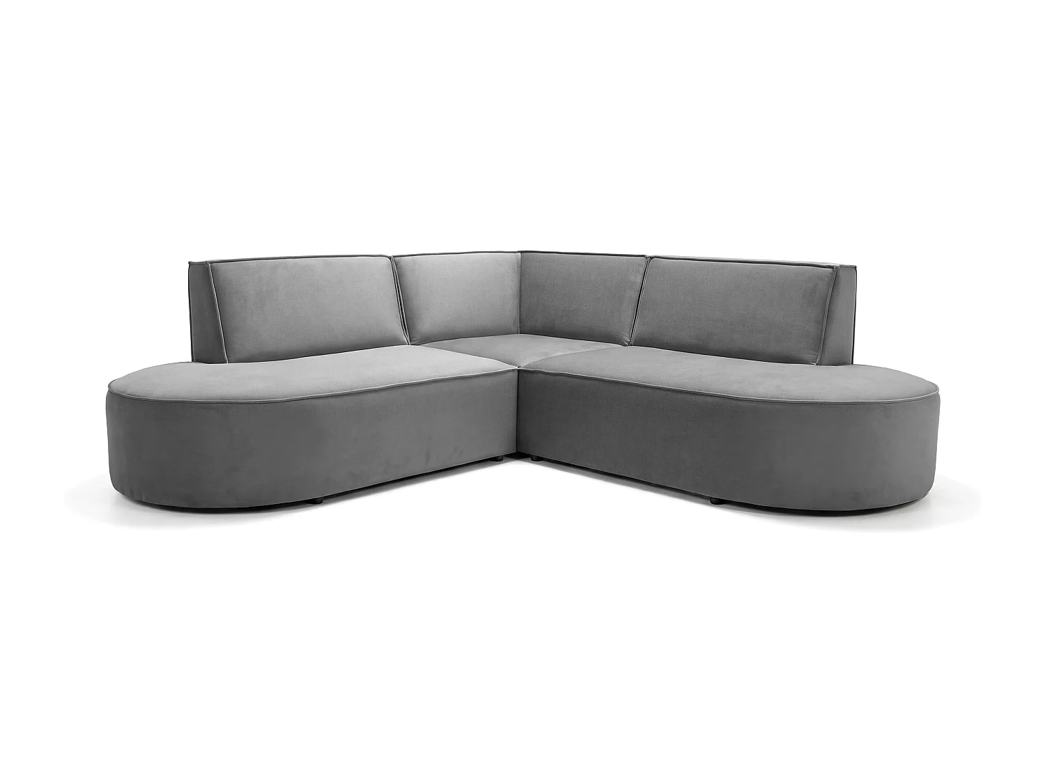 Coin canapé Parma Corner mini, pour salon, tissu Tiffany, gris (16)