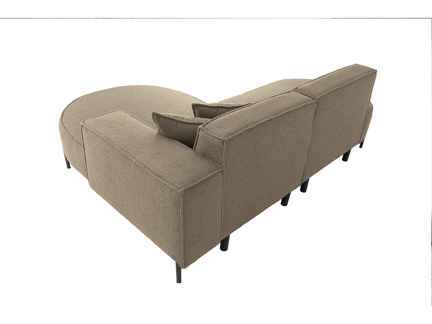 Canapé d'angle Parma Studio Hills, pour salon, Quelle, droit, beige foncé (18)