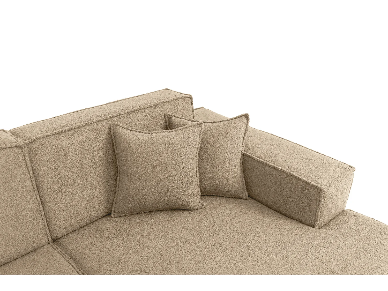 Canapé d'angle Parma Studio Hills, pour salon, Quelle, droit, beige foncé (18)