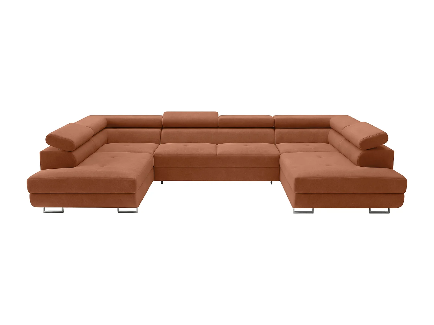 Hoekbank Falio U2, Noel-stof, oranje (12)