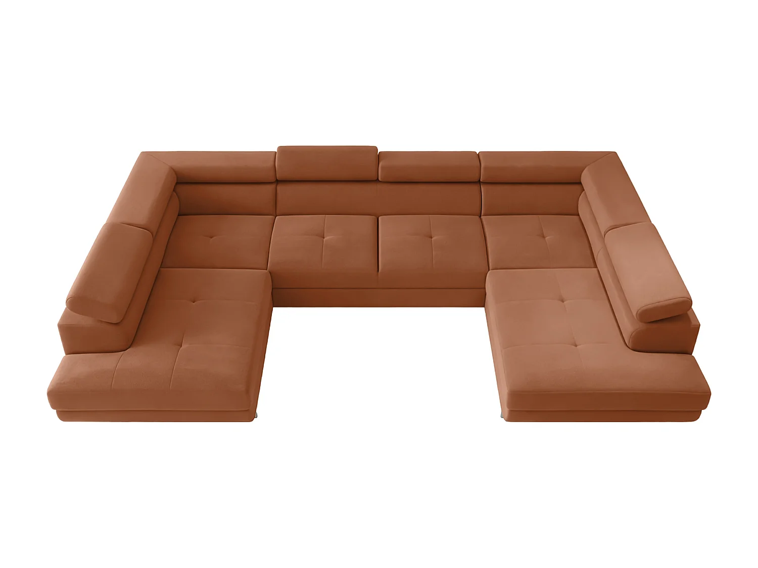 Hoekbank Falio U2, Noel-stof, oranje (12)