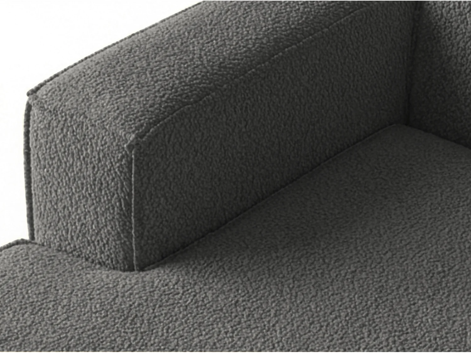 Narożnik Parma Studio, do salonu, tkanina Quelle, lewy, szary (92)