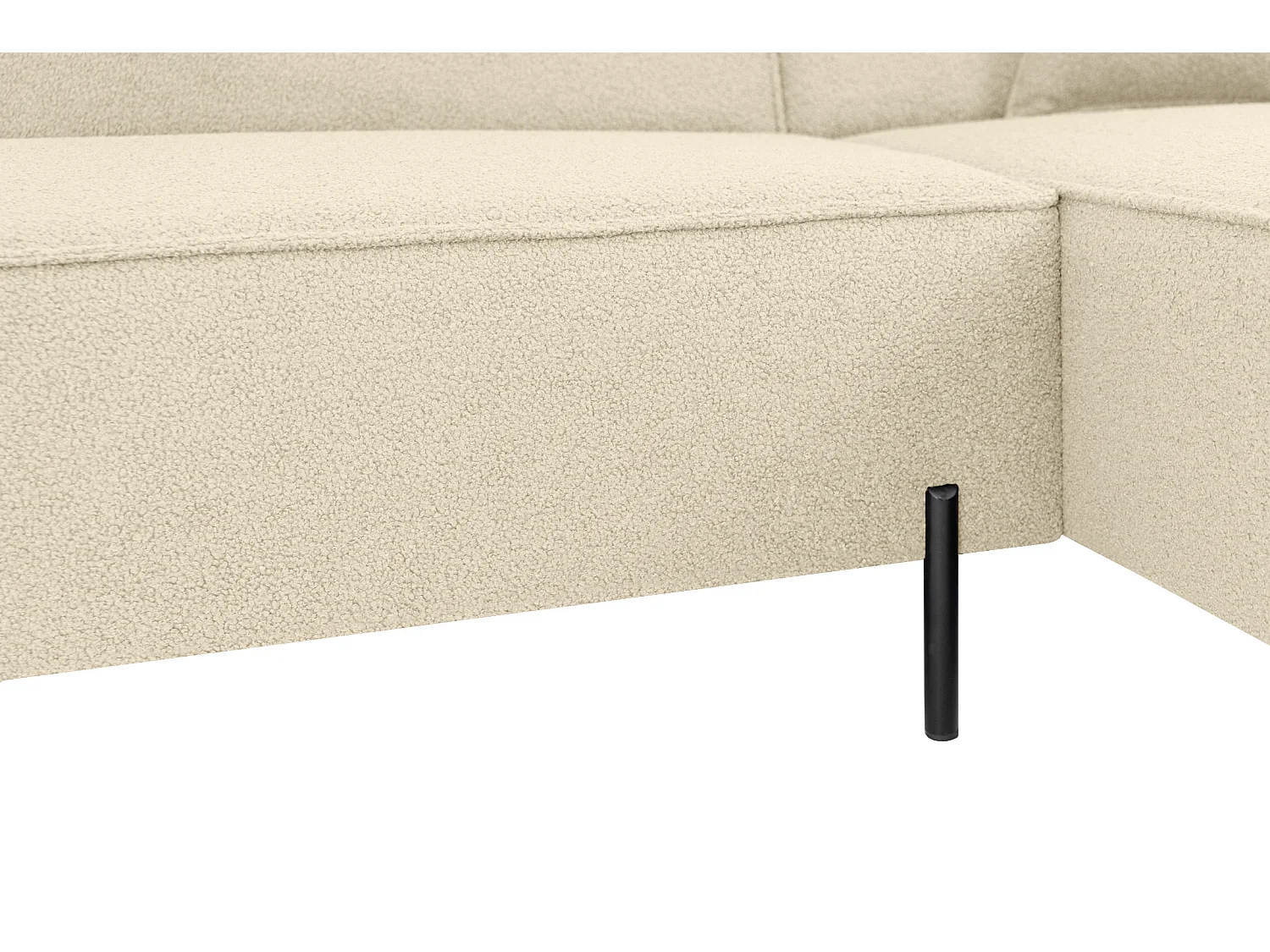 Canapé d'angle Parma Studio Hills, pour salon, tissu Quelle, droit, beige (06)