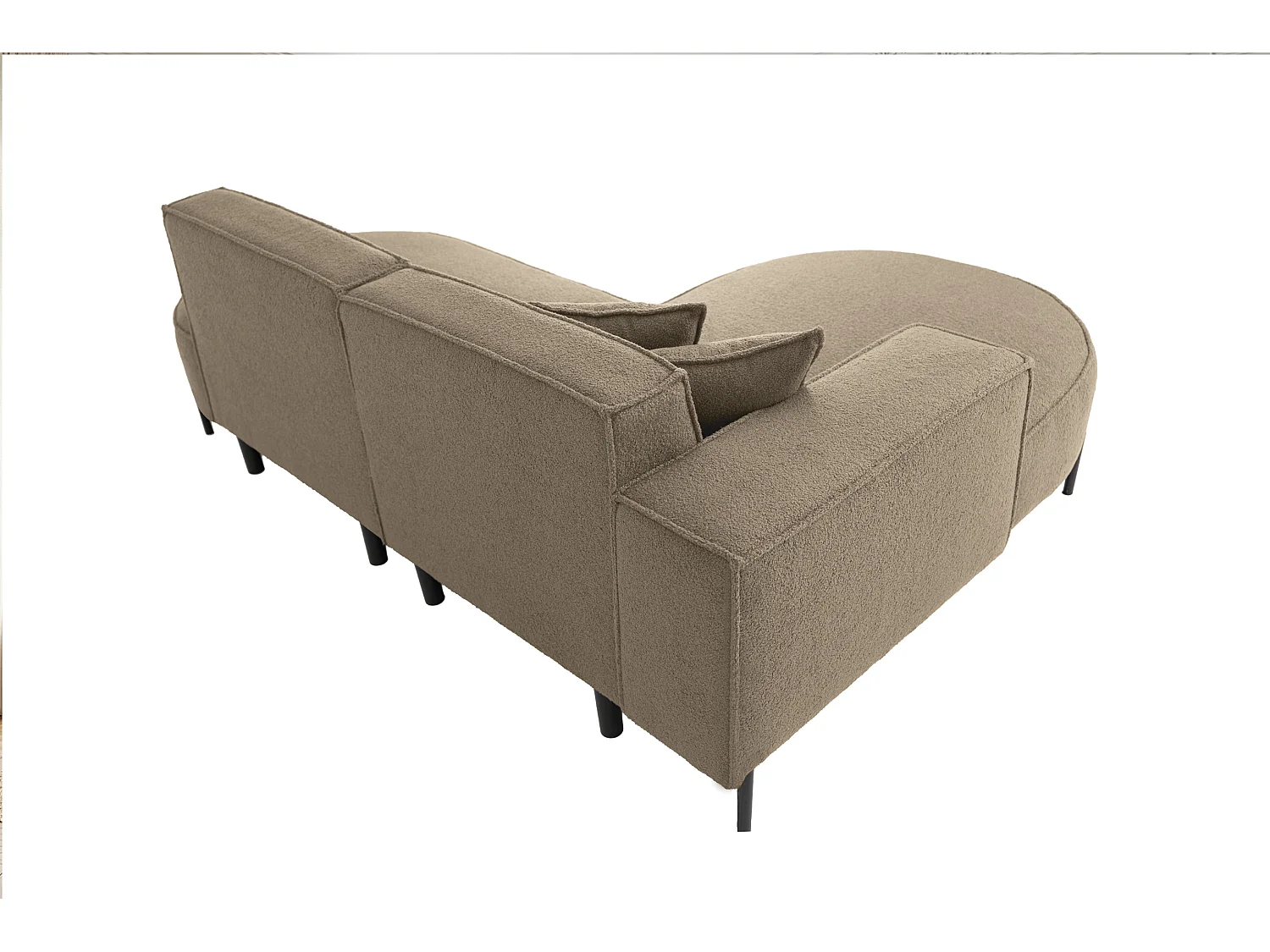 Canapé d'angle Parma Studio Hills, pour salon, Quelle, gauche, beige foncé (18)