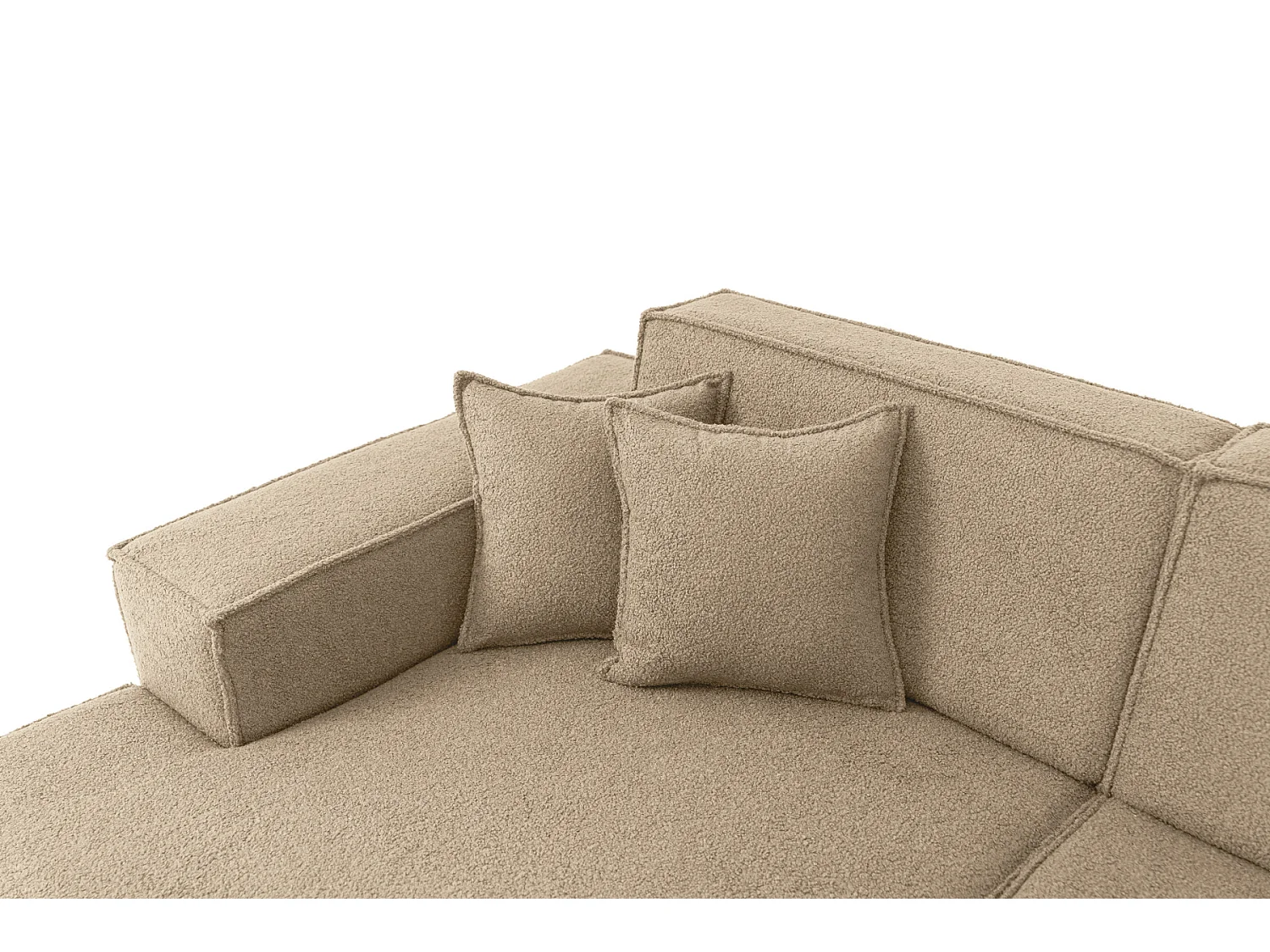 Canapé d'angle Parma Studio Hills, pour salon, Quelle, gauche, beige foncé (18)