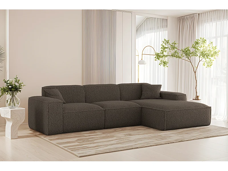 Hoekbank Luga L Rechts Stof Sven 47 bruin