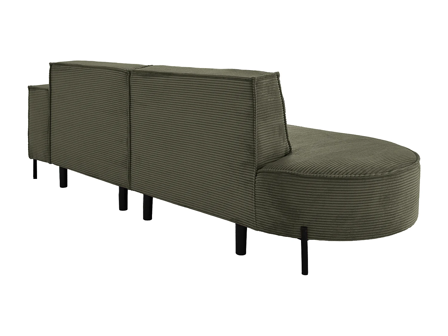 Hoekbank Parma Studio Hills, stof Poso, rechts, groen (46)