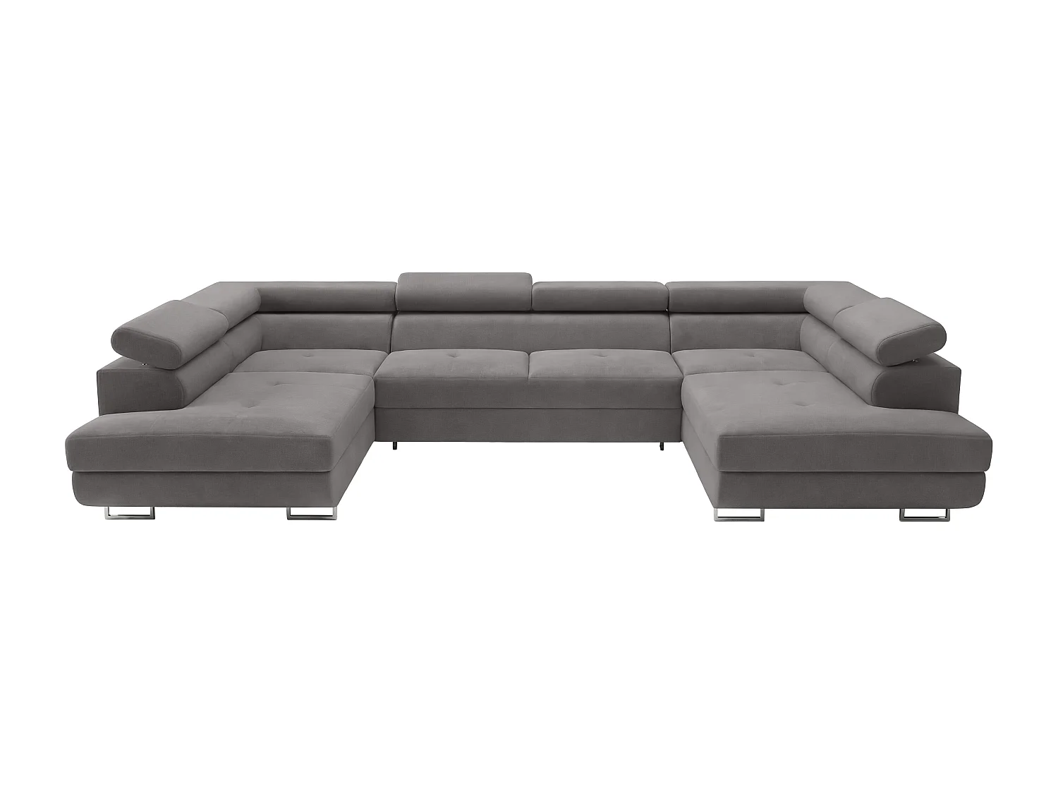 Hoekbank Falio U2, Noel-stof, grijs (22)