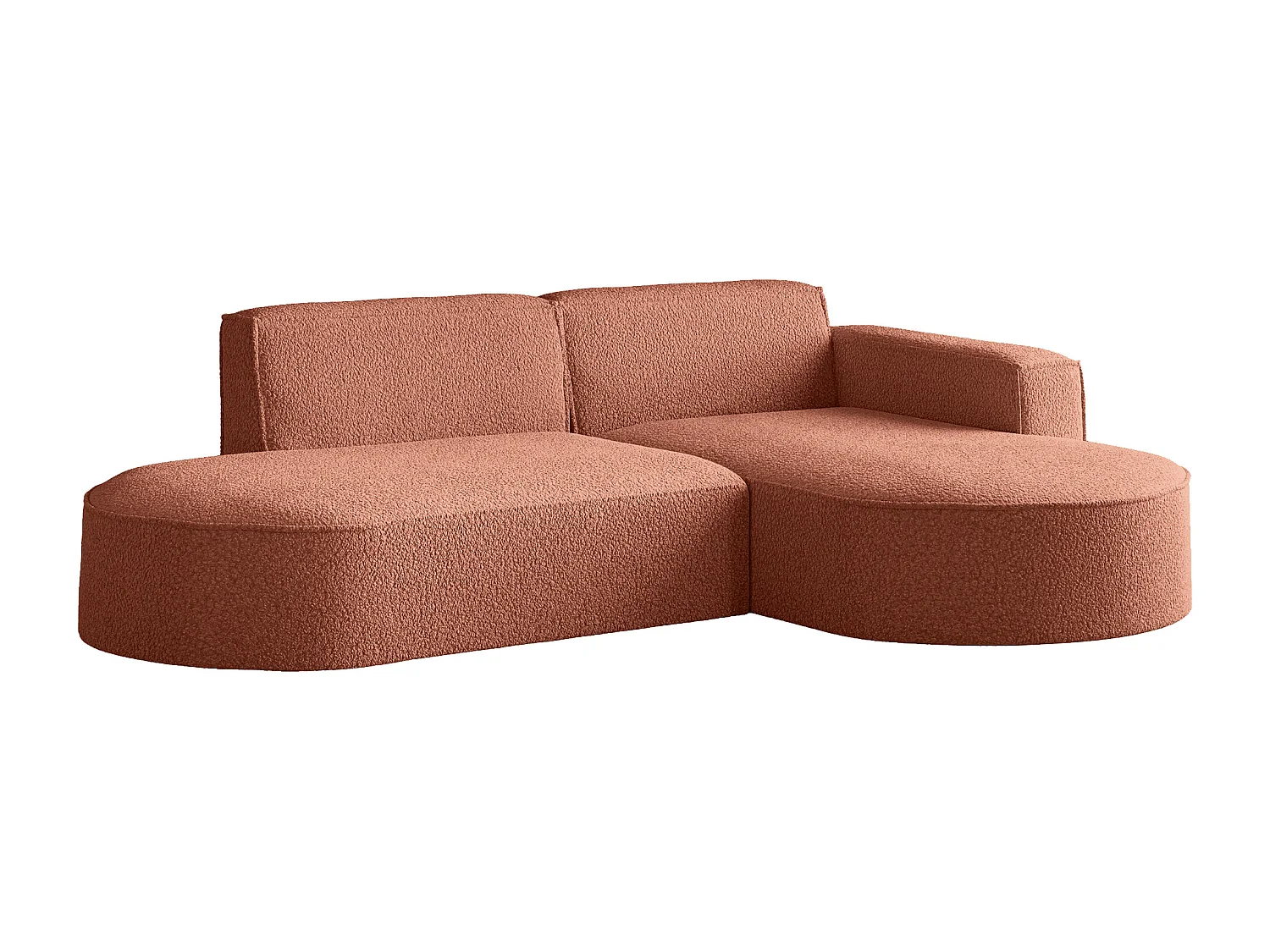 Narożnik Parma Studio, do salonu, tkanina Quelle, prawy, koralowy (54)