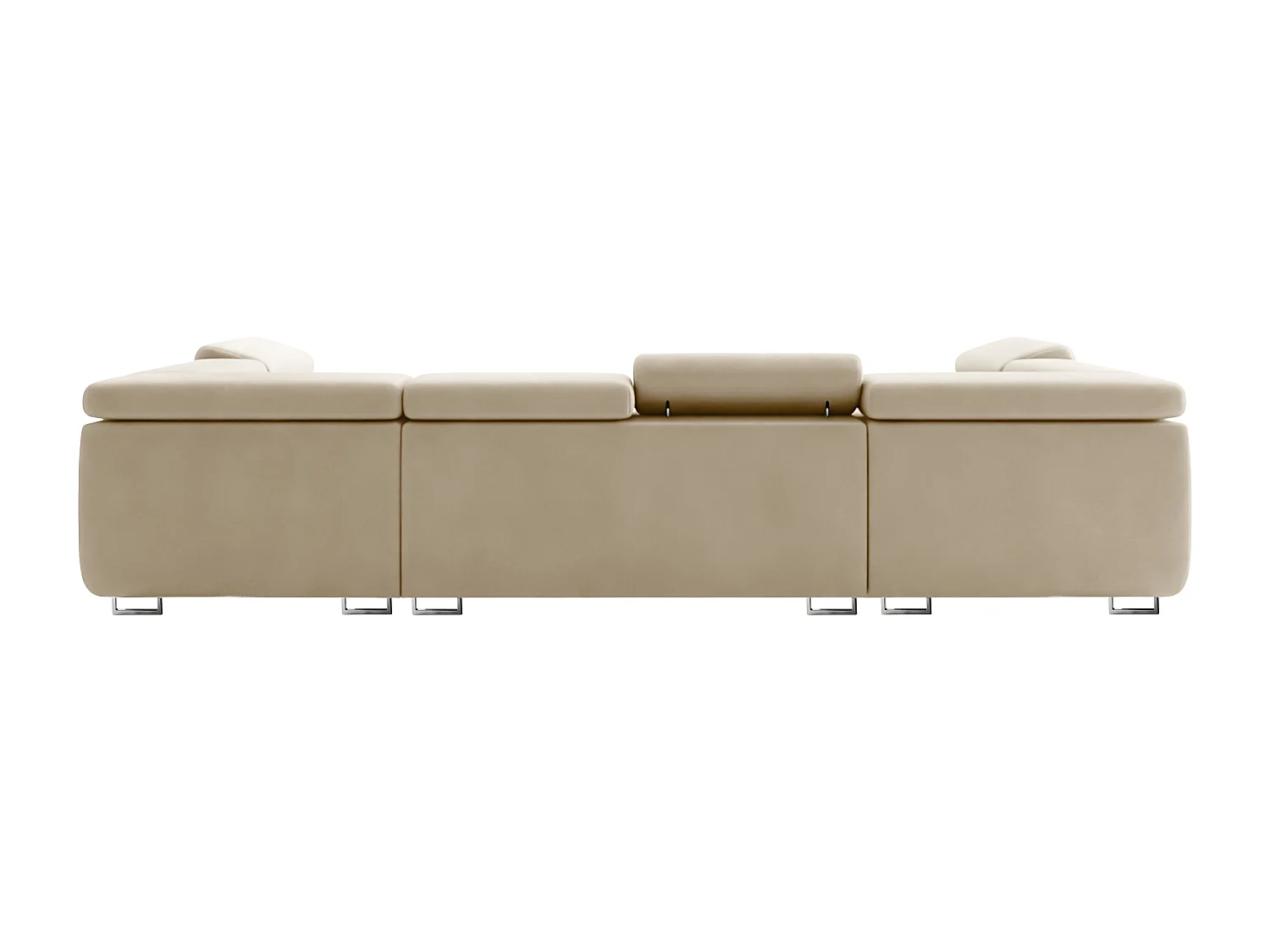 Hoekbank Falio U2, Noel-stof, beige (06)