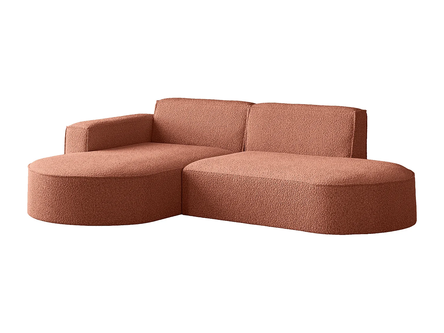 Narożnik Parma Studio, do salonu, tkanina Quelle, lewy, koralowy (54)