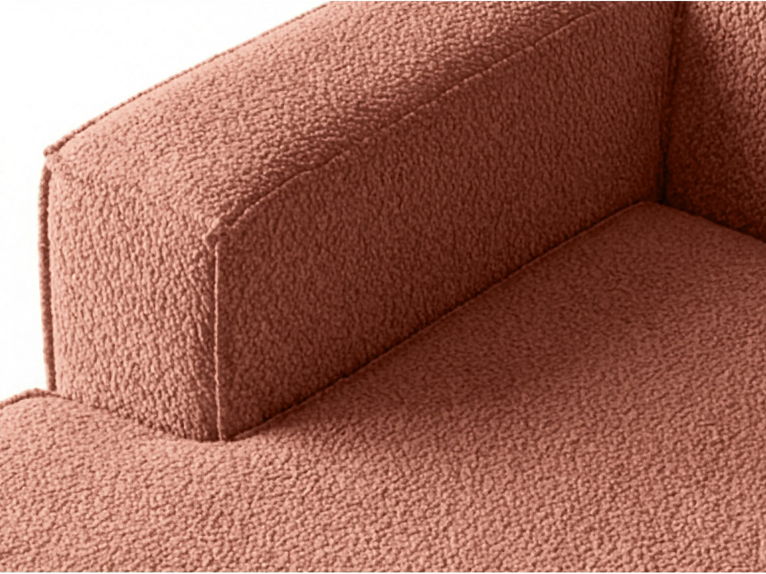 Narożnik Parma Studio, do salonu, tkanina Quelle, lewy, koralowy (54)