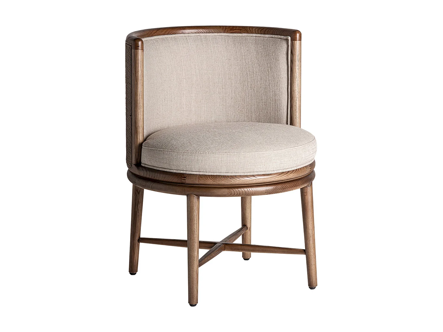 Chaise Vaire en bois de chêne style colonial