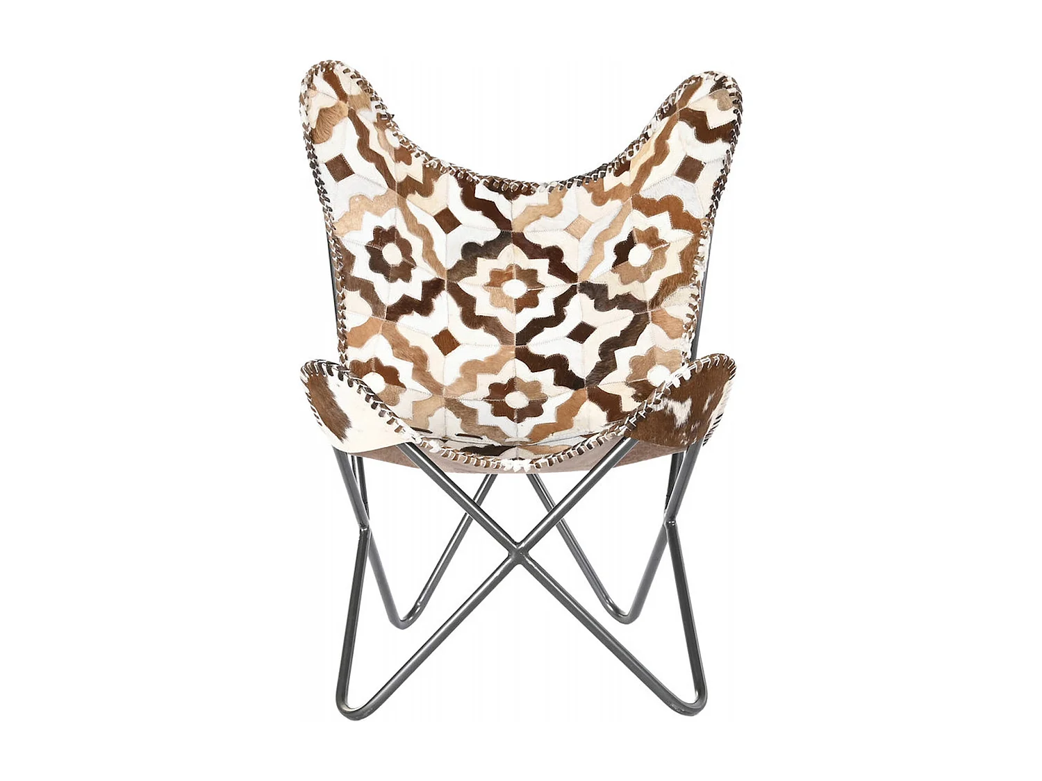 Chaise papillon cuir épuré pour un salon chic et tendance