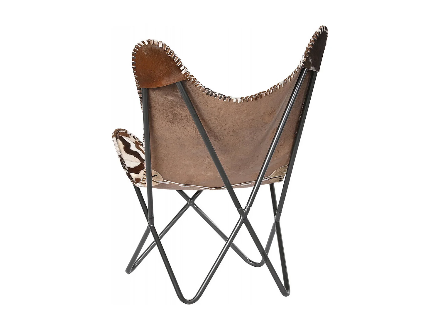 Chaise papillon cuir épuré pour un salon chic et tendance