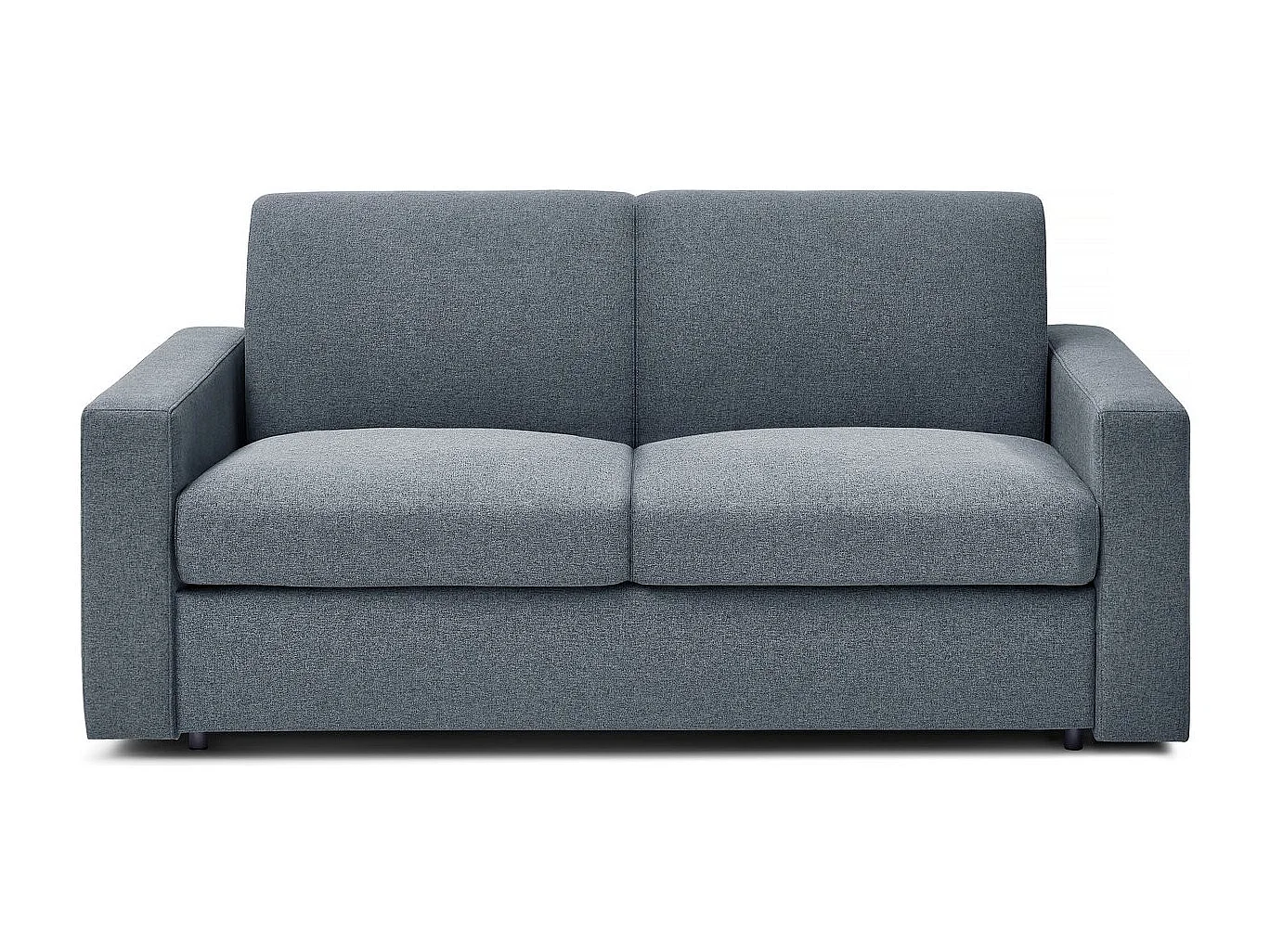 Canapé convertible express en tissu "Diana" - Couchage 120 cm - 2 places - Gris
