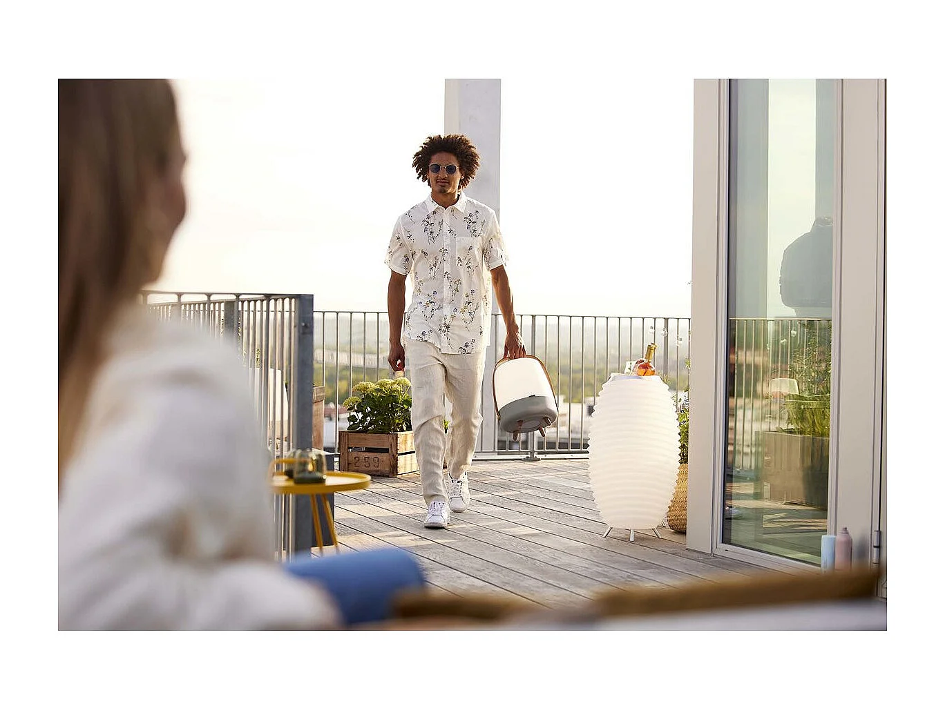 Lamp led draadloos oplaadbaar "Lite-up" - Oceaan