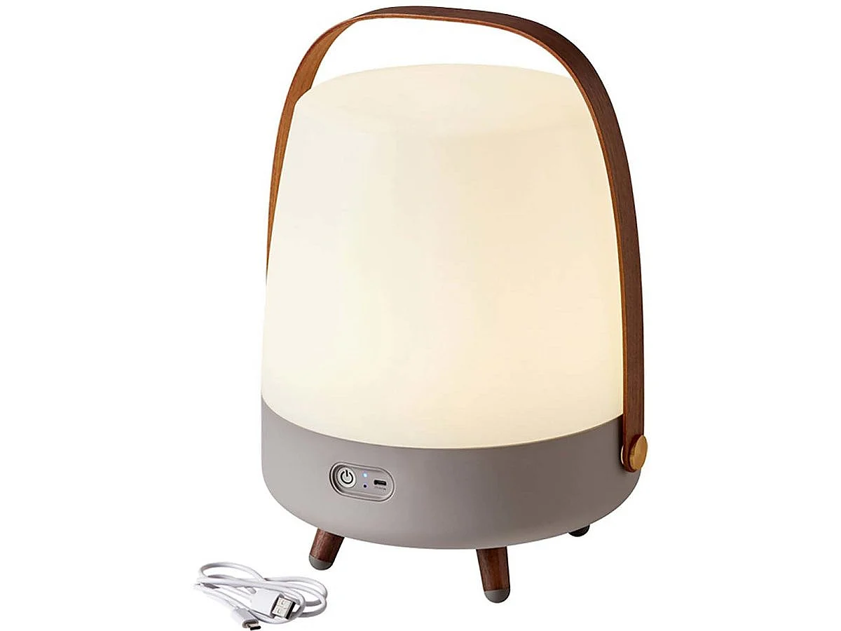 Bärbar LED Ocean Lampa "Lite-up" - Nordisk Design, Uppladdningsbart Batteri, 4 Ljusinställningar