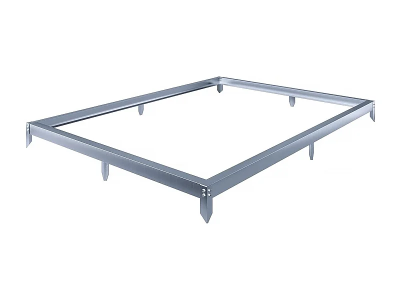 Aluminium voet voor tuinkas "Basilic" - 5.89 m² - Grijs