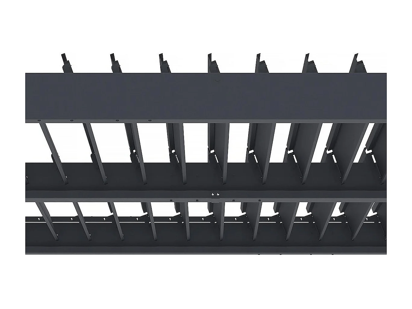 Pérgula bioclimática com LED de alumínio "Windsor" 3 x 3 - Cinza