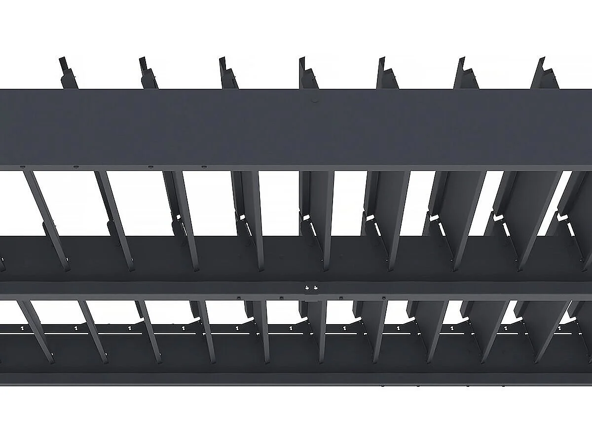 Pérgula bioclimática com LED de alumínio "Windsor" 3 x 3 - Cinza
