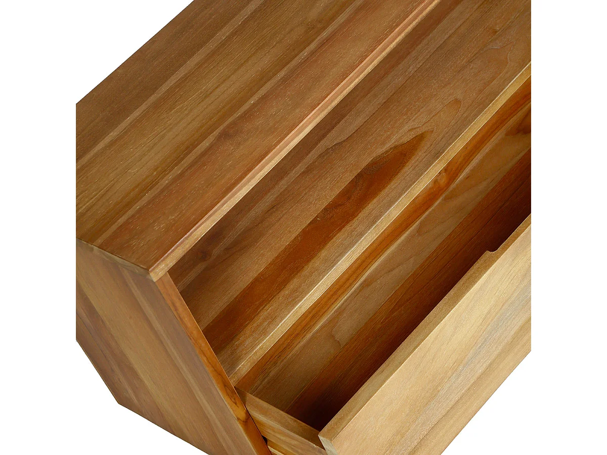 Mobile TV in legno massello di teak 90 cm