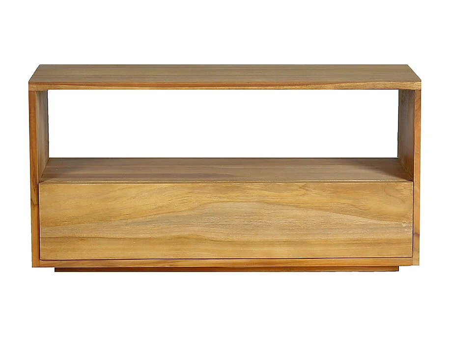 Mueble de TV de teca maciza 90 cm