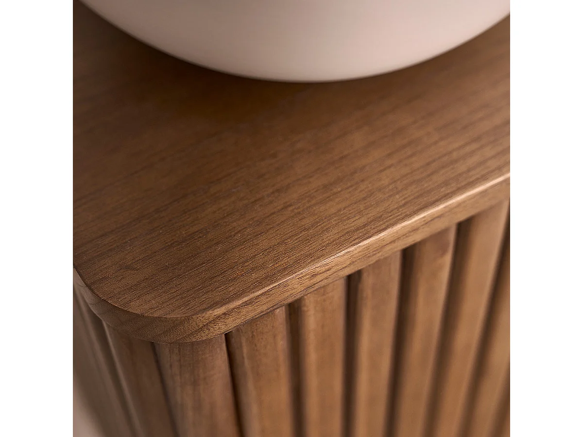 Mobile bagno sospeso in massello di mindi