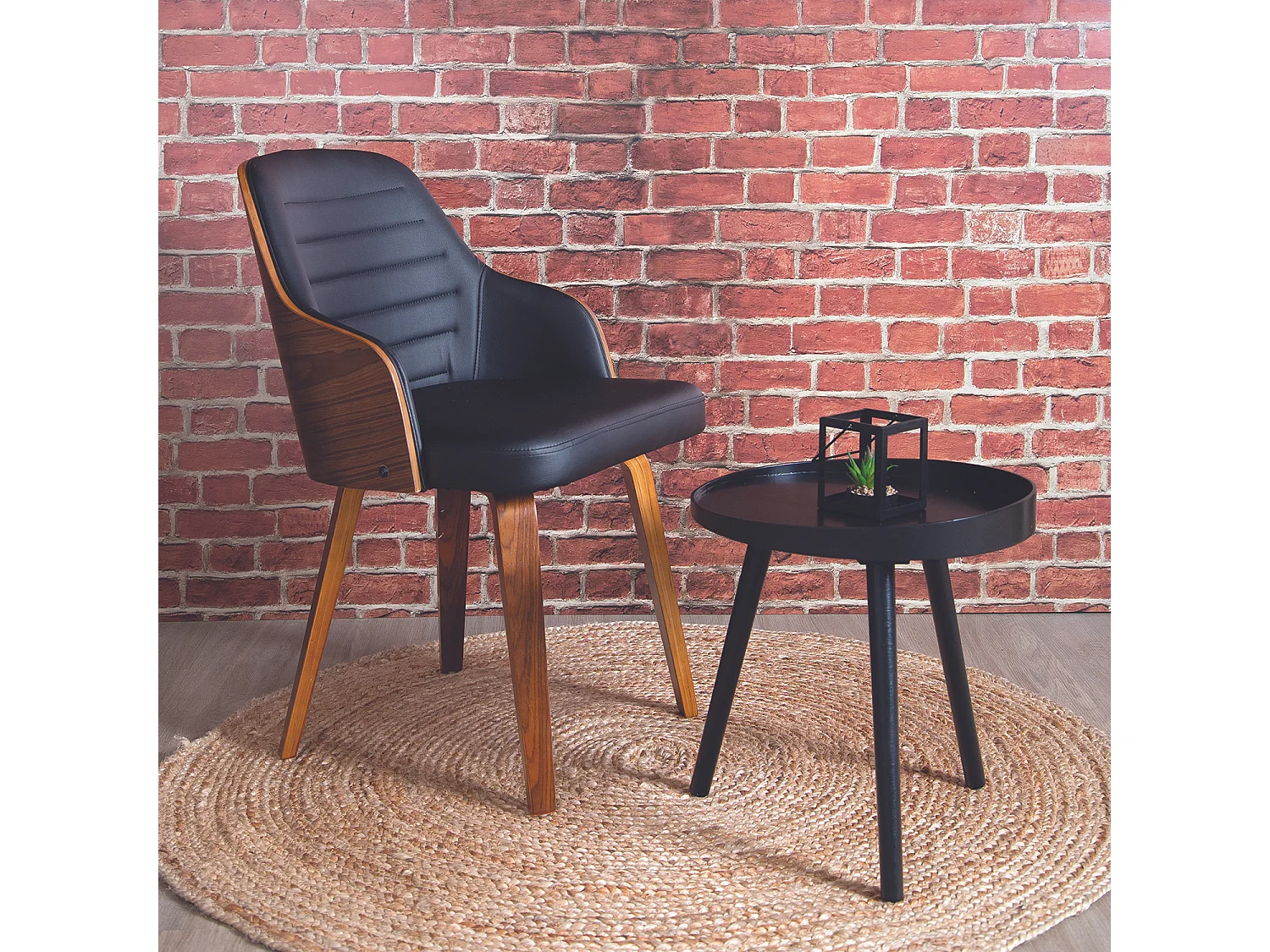 Chaise Retro Nash Noir